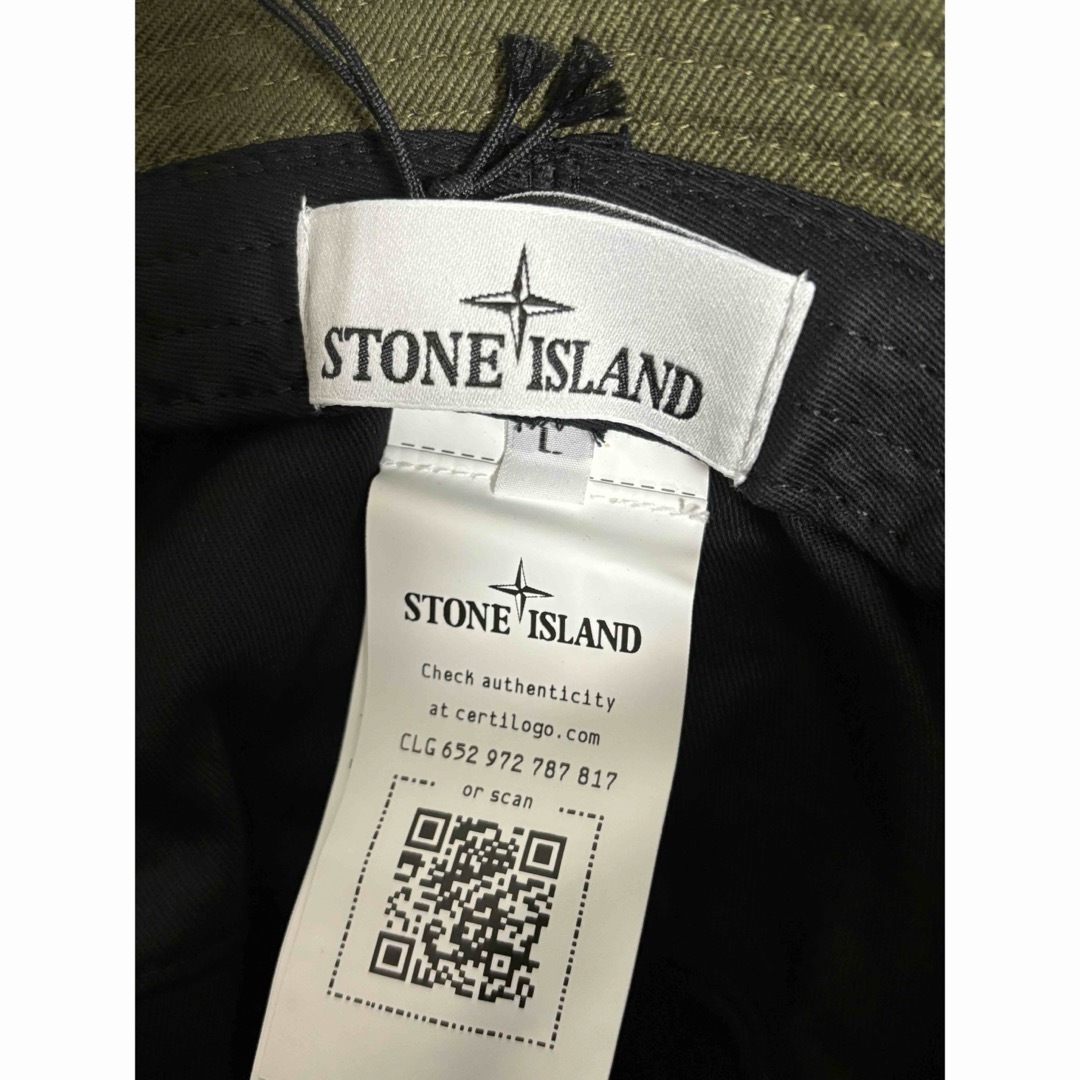 STONE ISLAND(ストーンアイランド)のStone Island Bucket Hat バケット ハット オリーブ メンズの帽子(ハット)の商品写真