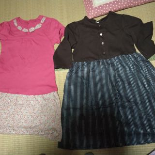 ベルメゾン(ベルメゾン)のベルメゾン、女の子服、ワンピ-ス、二枚セット、150(ワンピース)