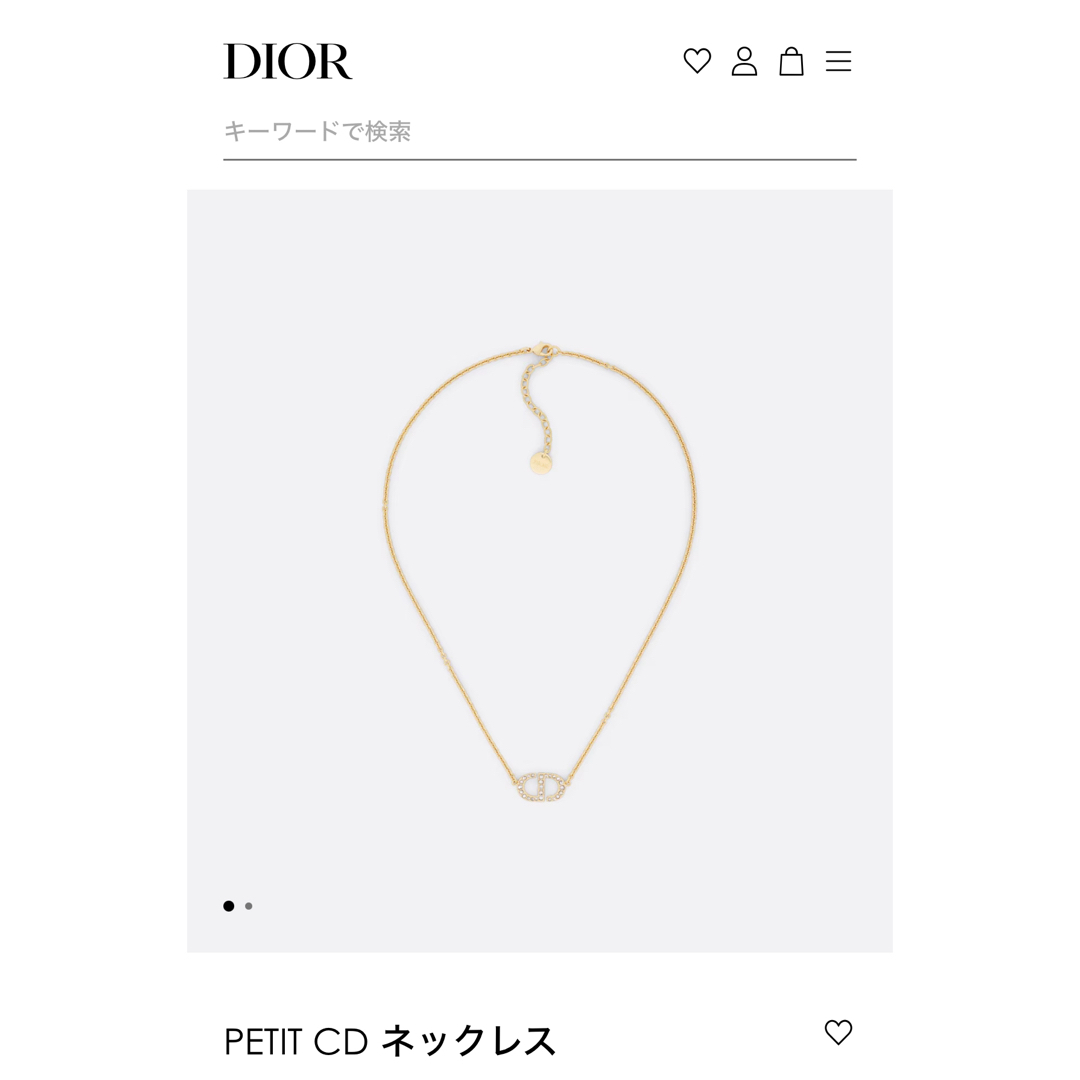 Dior(ディオール)のDior ネックレス レディースのアクセサリー(ネックレス)の商品写真