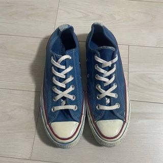 チャックテイラー(CHUCK TAYLOR)のコンバース ct70 デニム ブルー 青 リメイク ローカット アディクト(スニーカー)