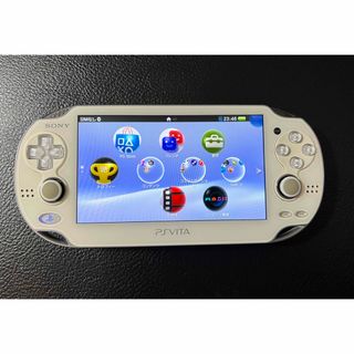 プレイステーションヴィータ(PlayStation Vita)のPS VITA PCH-1100 ホワイト　 動作確認済み　本体のみ(携帯用ゲーム機本体)