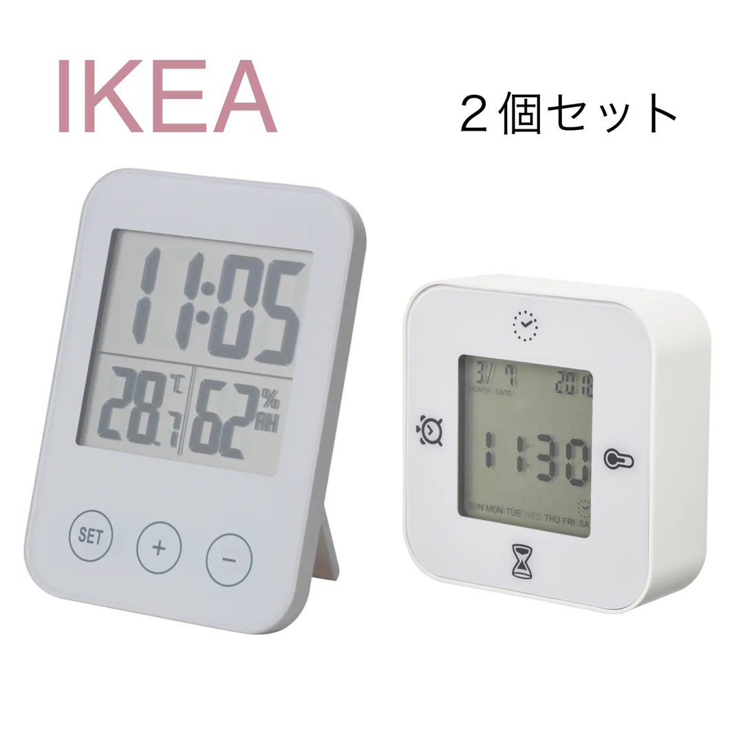 IKEA(イケア)の【新品】IKEA イケア 時計 ホワイト（スロッティス）（クロッキス） インテリア/住まい/日用品のインテリア小物(置時計)の商品写真