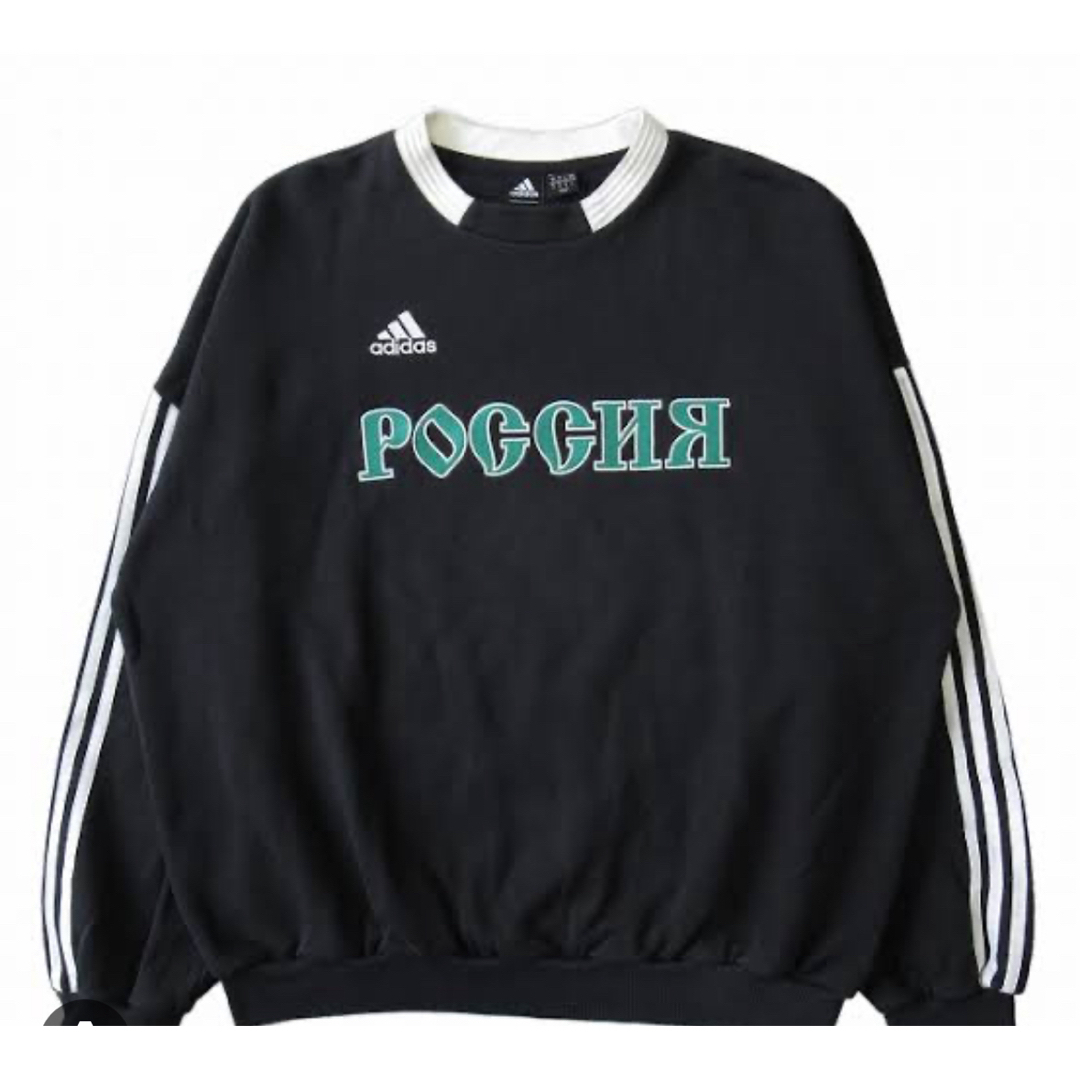 Gosha Rubchinskiy × adidasスウェットトレーナーブラックサイズ