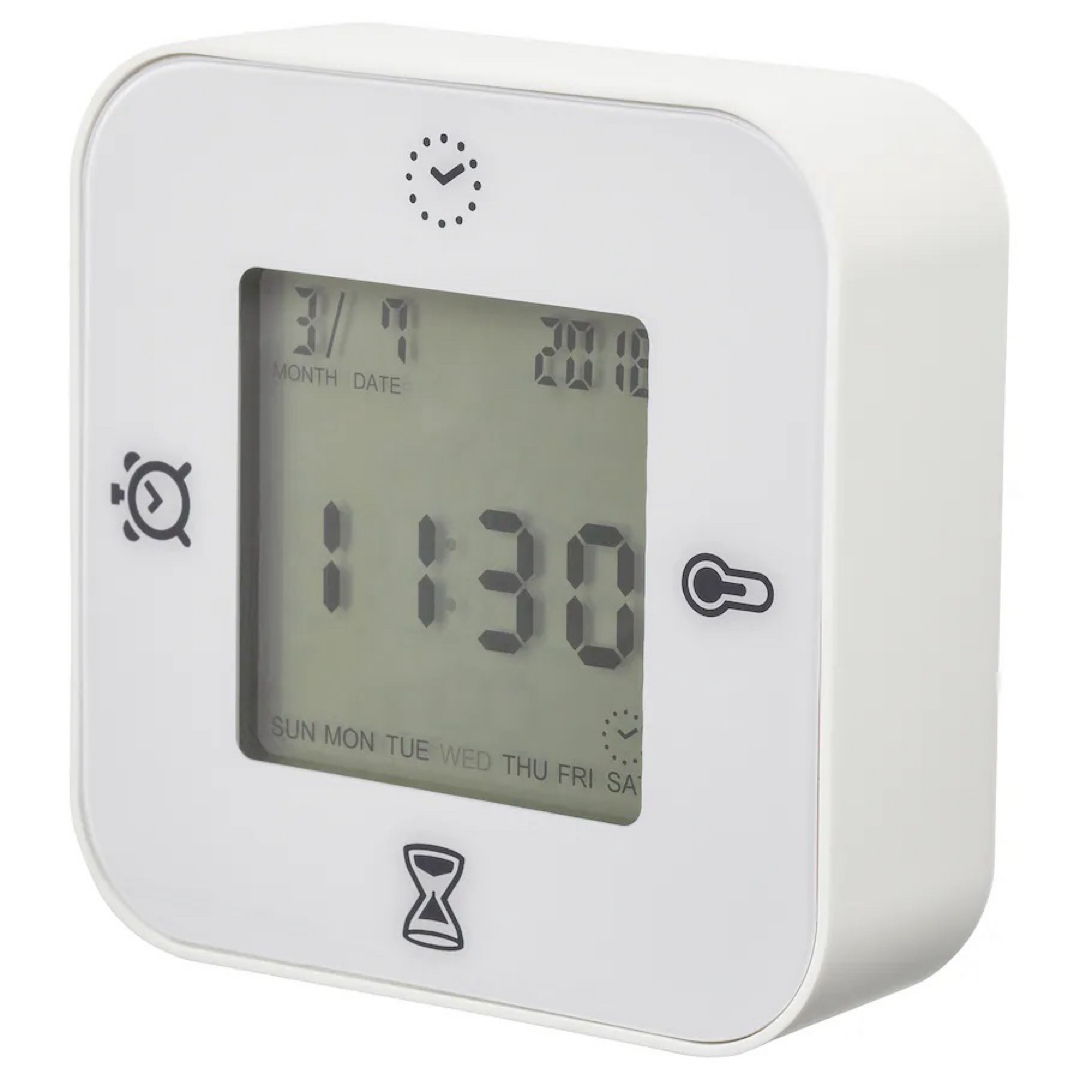 IKEA(イケア)の【新品】IKEA イケア 2個セット（クロッキス）時計 温度計アラーム タイマー インテリア/住まい/日用品のインテリア小物(置時計)の商品写真