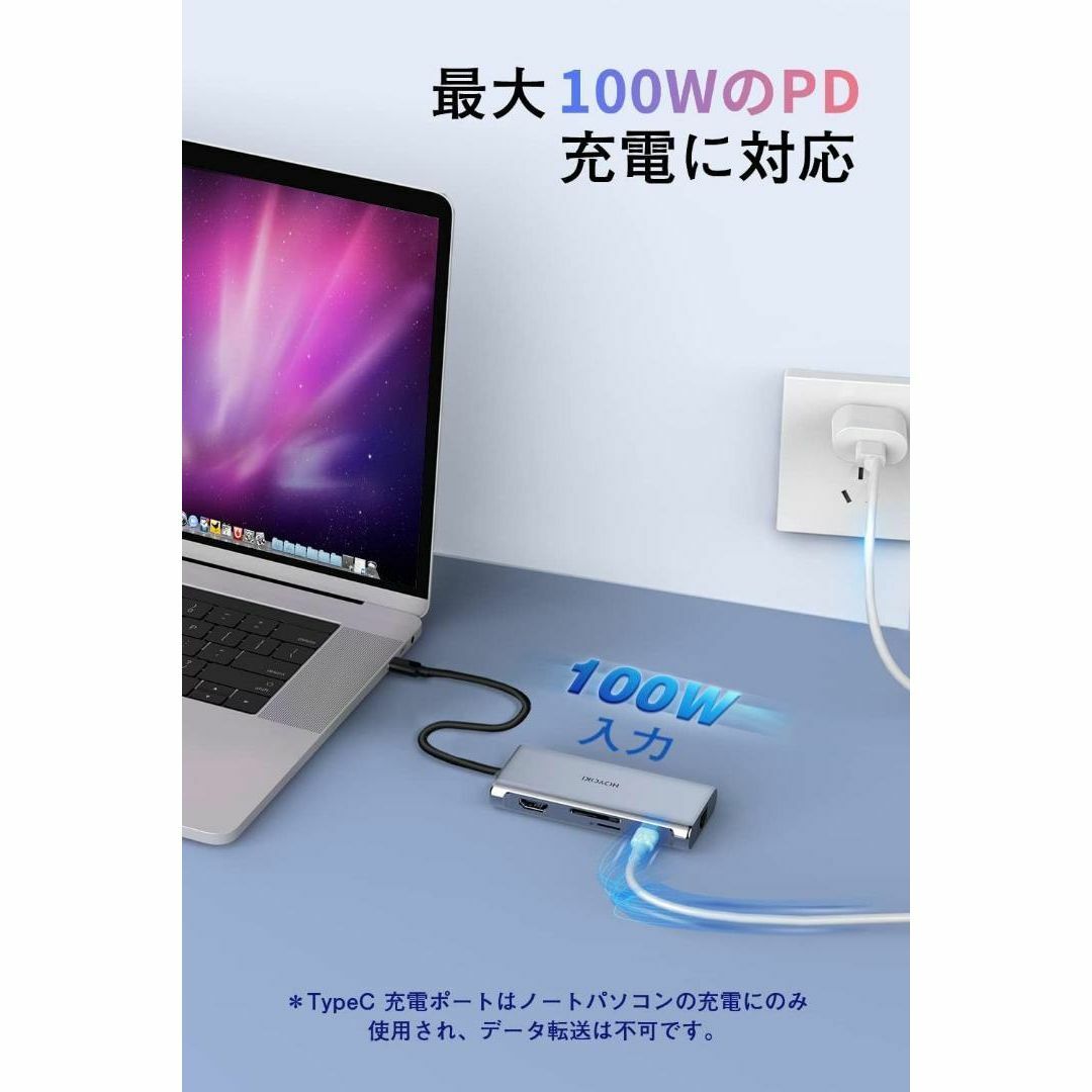 【便利❣️】USB Cハブ 9-in-1 HOYOKI ドッキングステーション スマホ/家電/カメラのPC/タブレット(PC周辺機器)の商品写真