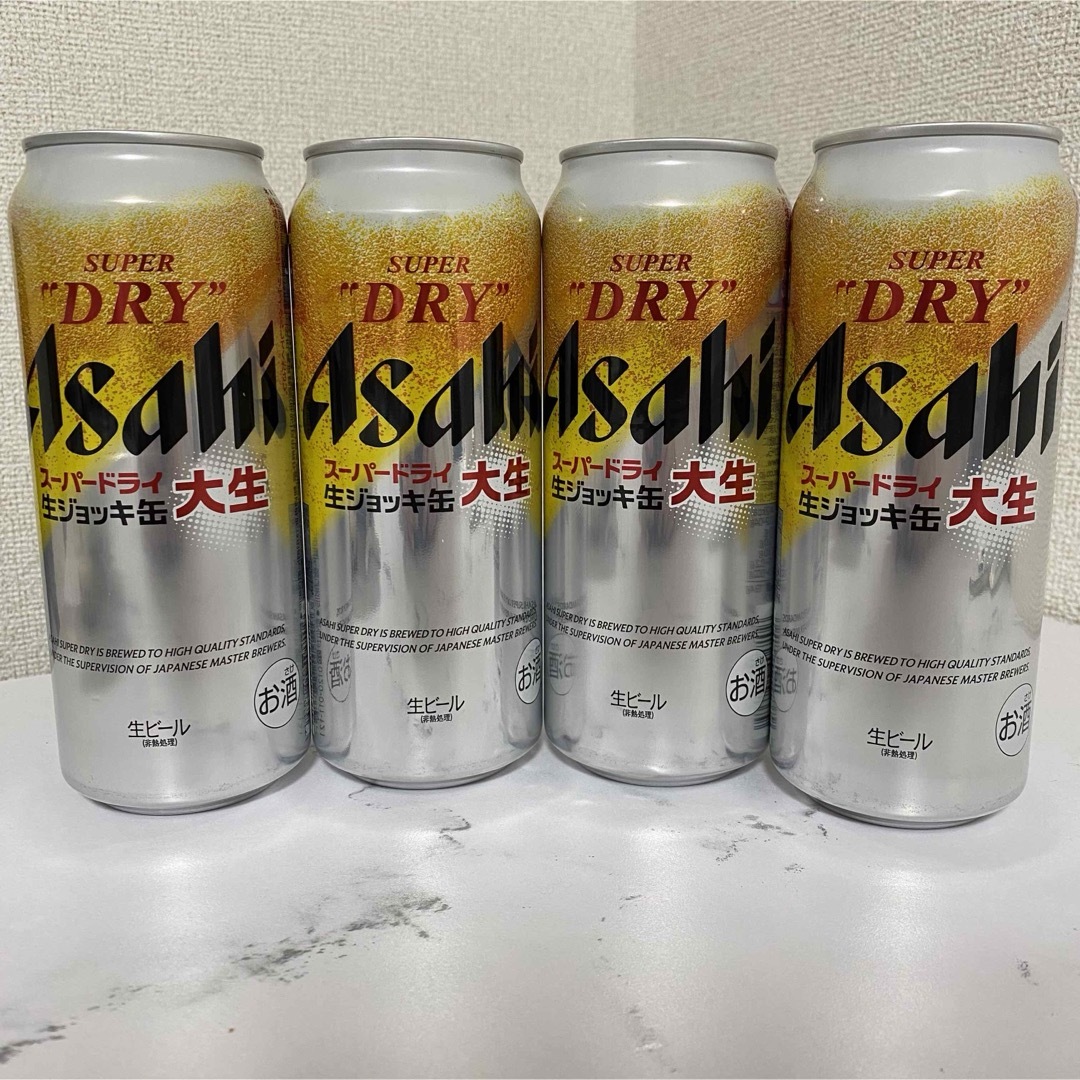 アサヒ(アサヒ)のお酒 アサヒ スーパードライ 生ジョッキ缶 大生 4本セット 食品/飲料/酒の酒(ビール)の商品写真