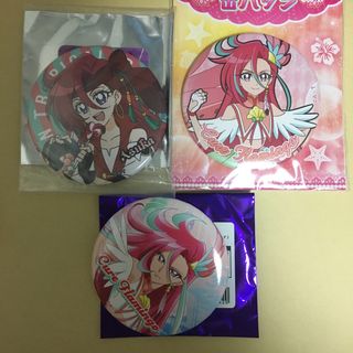 プリキュア展 キュアフラミンゴ　ハロウィン バースデー 缶バッジ(キャラクターグッズ)