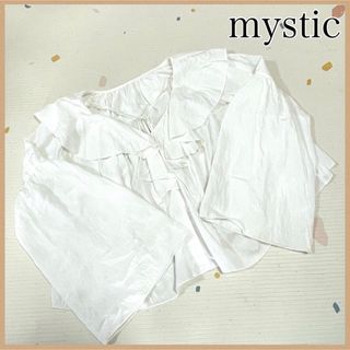 ミスティック(mystic)の【mystic】ミスティック 長袖ブラウスF トップス レディース ホワイト/白(シャツ/ブラウス(長袖/七分))