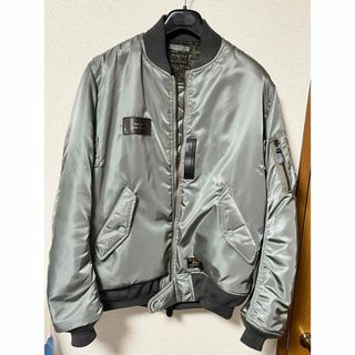 ジャケット/アウターWTAPS ダブルタップス ジャケット ナイロンツイル MA-1 フライトジャケット 16AW グレー L ミリタリー アウター ブルゾン ジャンパー 【メンズ】【美品】