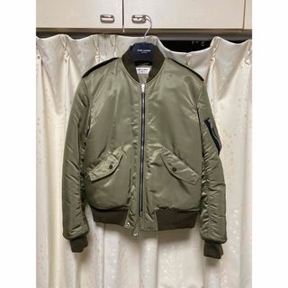 SAINT LAURENTのカーキボンバージャケット　サイズ46