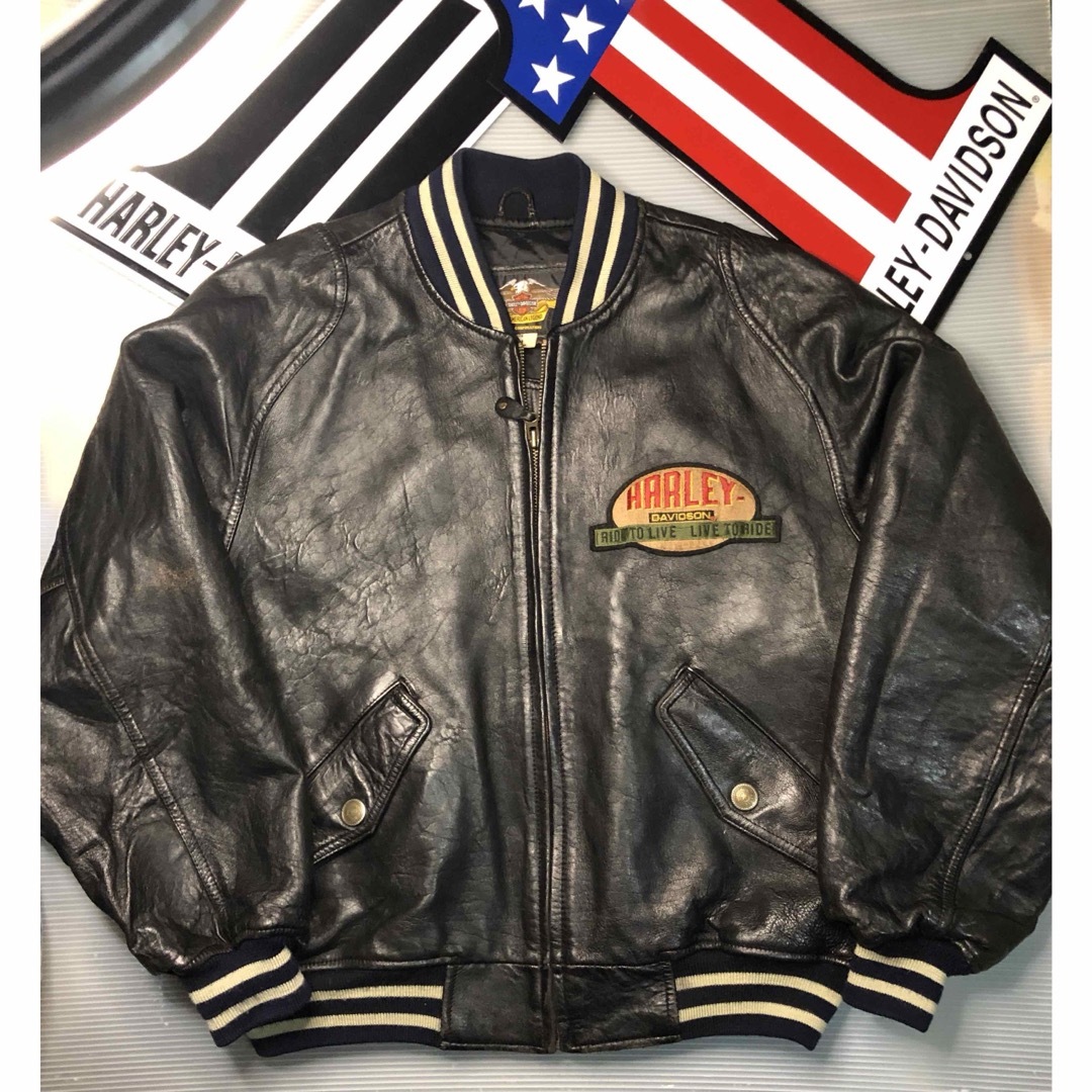 Harley Davidson - 【稀少刺繍&エンボス・モデル!】ハーレー Harley Davidson - 【稀少刺繍&エンボス・モデル!】ハーレー