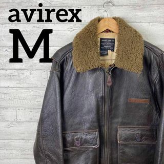 アヴィレックス(AVIREX)のAVIREX レザー フライトジャケット TYPE G-1 vintage M(フライトジャケット)