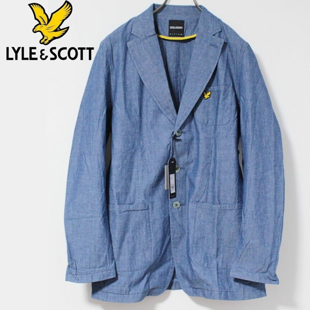 LYLE&SCOTT(ライルアンドスコット)の新品 ライルアンドスコット 定価29700円 ダンガリージャケット M 青系 メンズのジャケット/アウター(テーラードジャケット)の商品写真