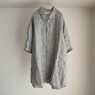 ネストローブ(nest Robe)のCONFECT リネンヘアラインワイド半袖シャツ(シャツ)