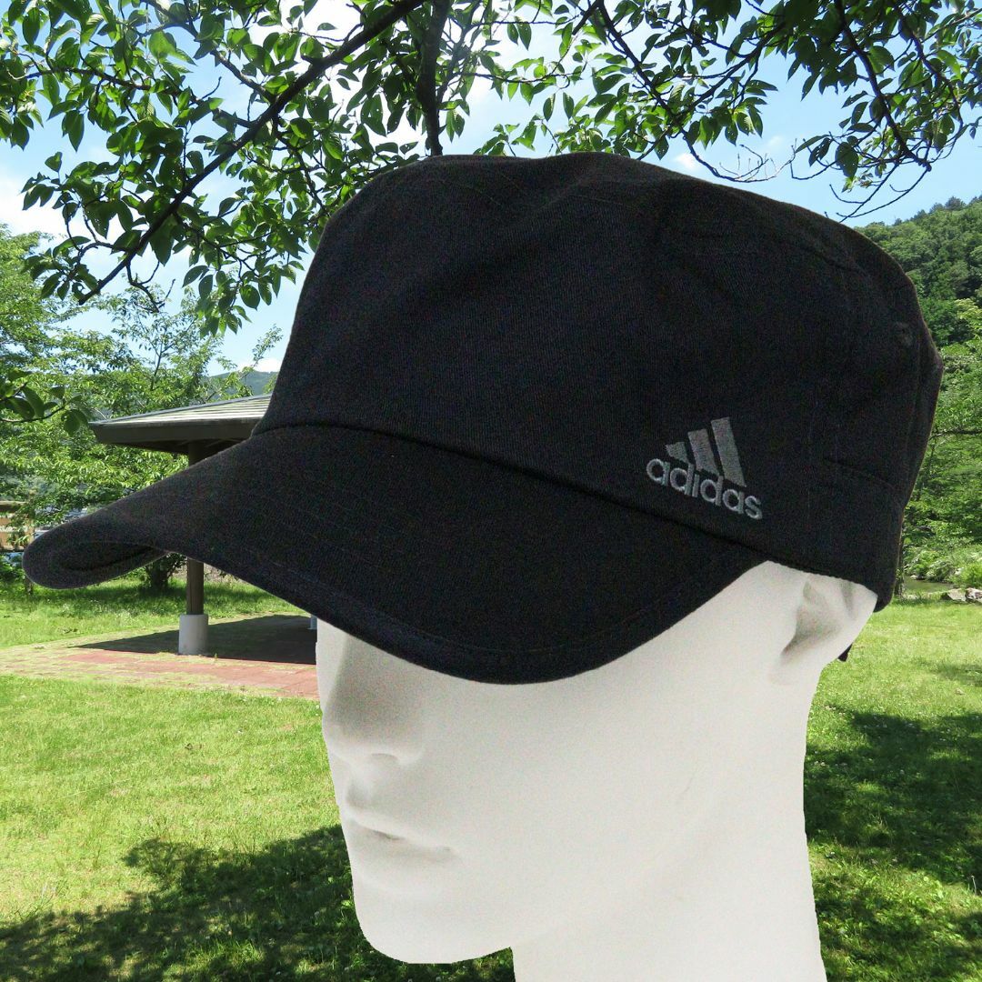 adidas(アディダス)の【約57から60cm】adidas アディダス ワークキャップ★ブラック【新品】 メンズの帽子(キャップ)の商品写真