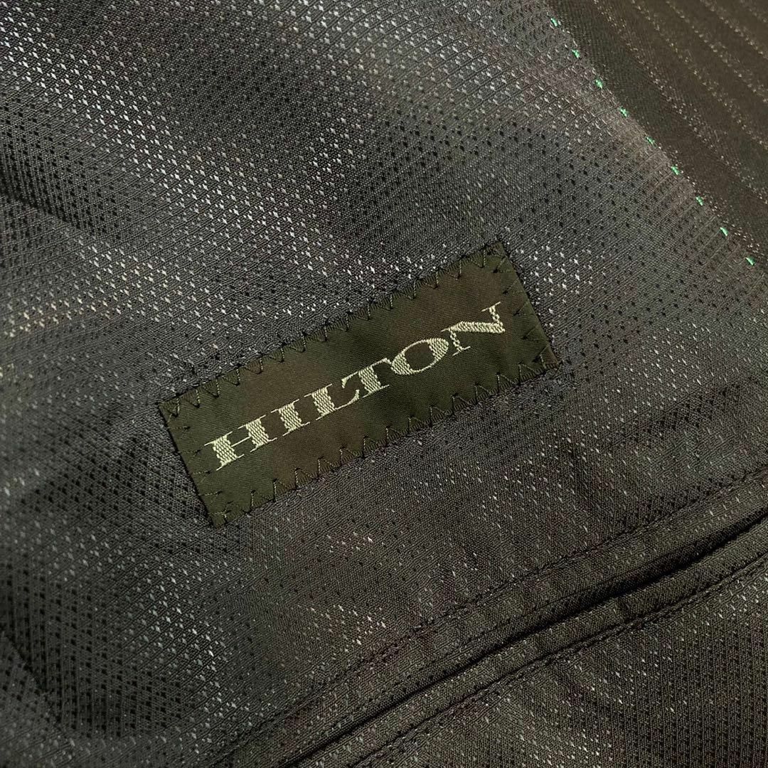 HILTON TIME(ヒルトンタイム)の美品　HILTON COLOMBO セットアップ　スーツ　ストライプ　L 紺ブレ メンズのスーツ(セットアップ)の商品写真