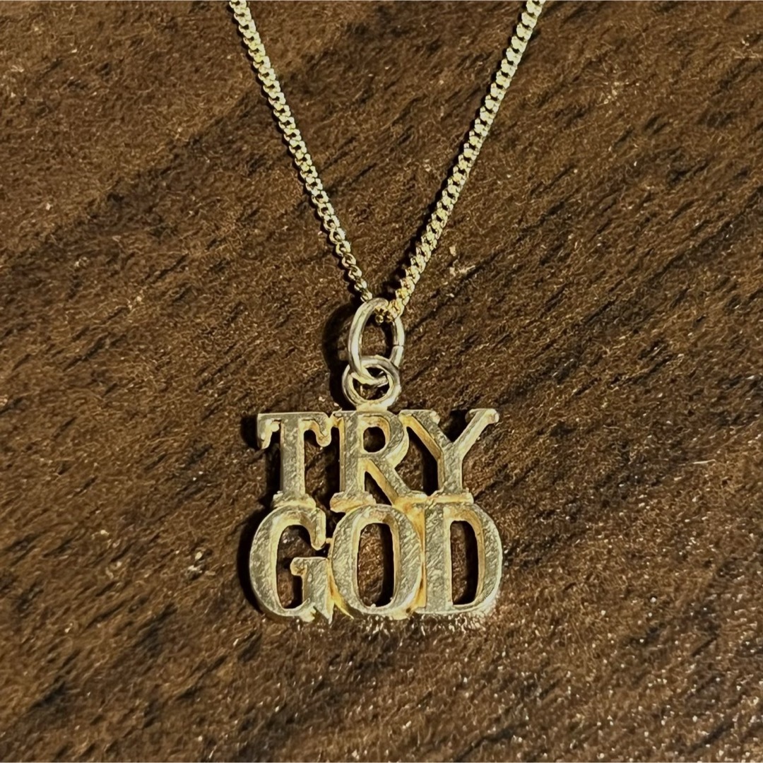 Tiffany & Co.(ティファニー)のVINTAGE TIFFANYティファニー TRY GOD ゴールド ネックレス メンズのアクセサリー(ネックレス)の商品写真