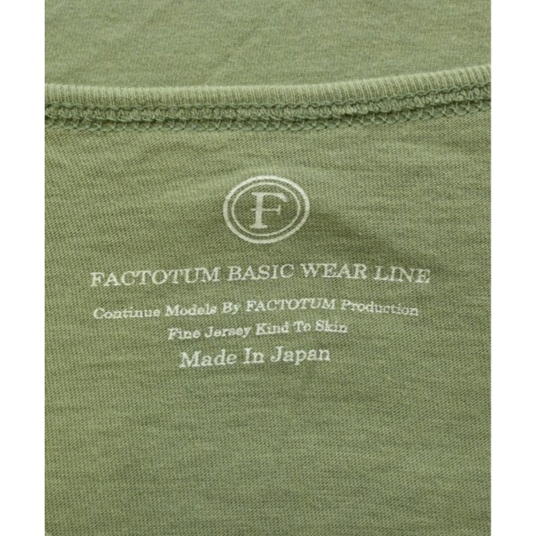 FACTOTUM(ファクトタム)のFACTOTUM ファクトタム Tシャツ・カットソー 44(S位) カーキ 【古着】【中古】 メンズのトップス(Tシャツ/カットソー(半袖/袖なし))の商品写真