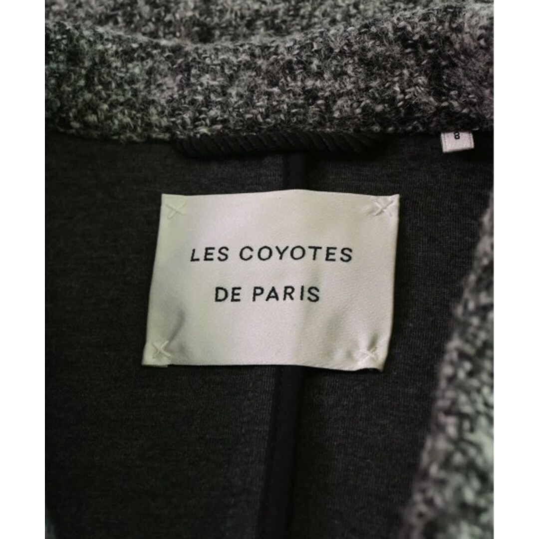 Les coyotes de Paris コート（その他） 6 グレー(総柄) 【古着】【中古】 キッズ/ベビー/マタニティのキッズ服女の子用(90cm~)(コート)の商品写真