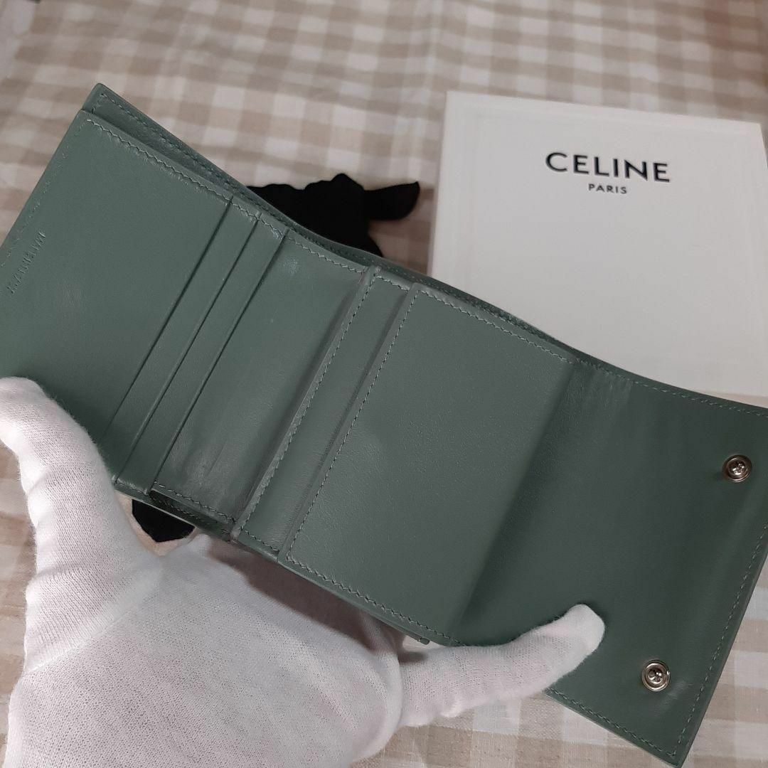 celine(セリーヌ)の藤田ニコルさん愛用【極美品】激レア CELINE トリフォールドウォレット レディースのファッション小物(財布)の商品写真