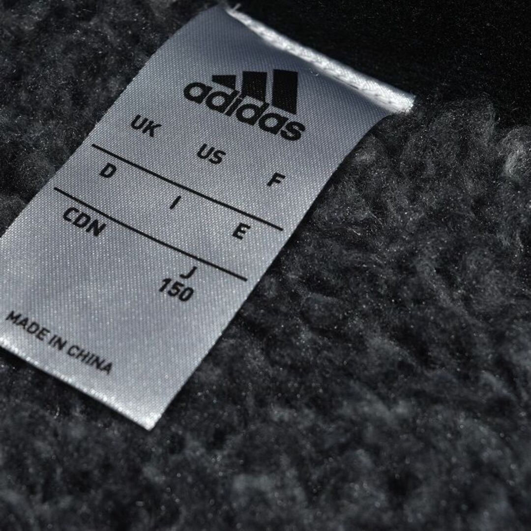 adidas(アディダス)のアディダス ロング ボア ベンチコート 150　ブラック キッズ/ベビー/マタニティのキッズ服男の子用(90cm~)(コート)の商品写真
