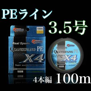 ⭐︎新品⭐︎PEライン 3.5号 100m 4本編 アジング　トラウト エギング(釣り糸/ライン)