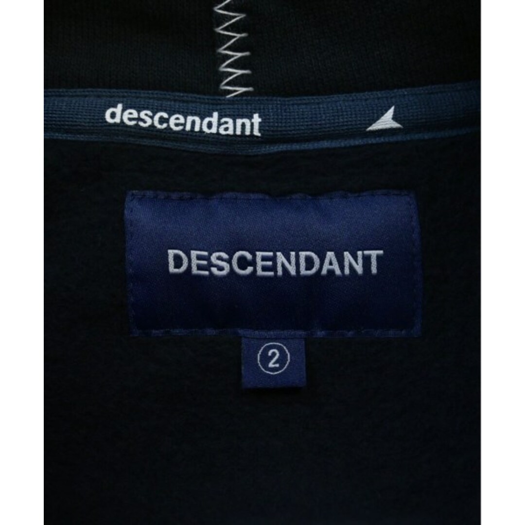 DESCENDANT(ディセンダント)のDESCENDANT ディセンダント パーカー 2(M位) 黒 【古着】【中古】 メンズのトップス(パーカー)の商品写真