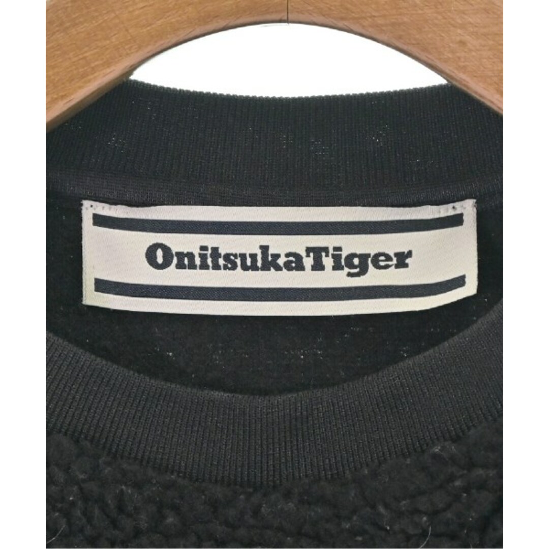 Onitsuka Tiger(オニツカタイガー)のOnitsuka Tiger オニツカタイガー Tシャツ・カットソー S 黒 【古着】【中古】 レディースのトップス(カットソー(半袖/袖なし))の商品写真