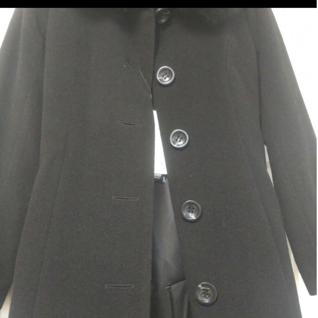 RU(アールユー)の冠婚葬祭 3号 XXS小さいサイズさん ブラックフォーマル ロングコート レディースのジャケット/アウター(ロングコート)の商品写真
