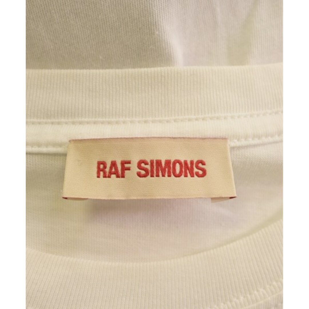 RAF SIMONS(ラフシモンズ)のRAF SIMONS ラフシモンズ Tシャツ・カットソー S 白x黒 【古着】【中古】 メンズのトップス(Tシャツ/カットソー(半袖/袖なし))の商品写真