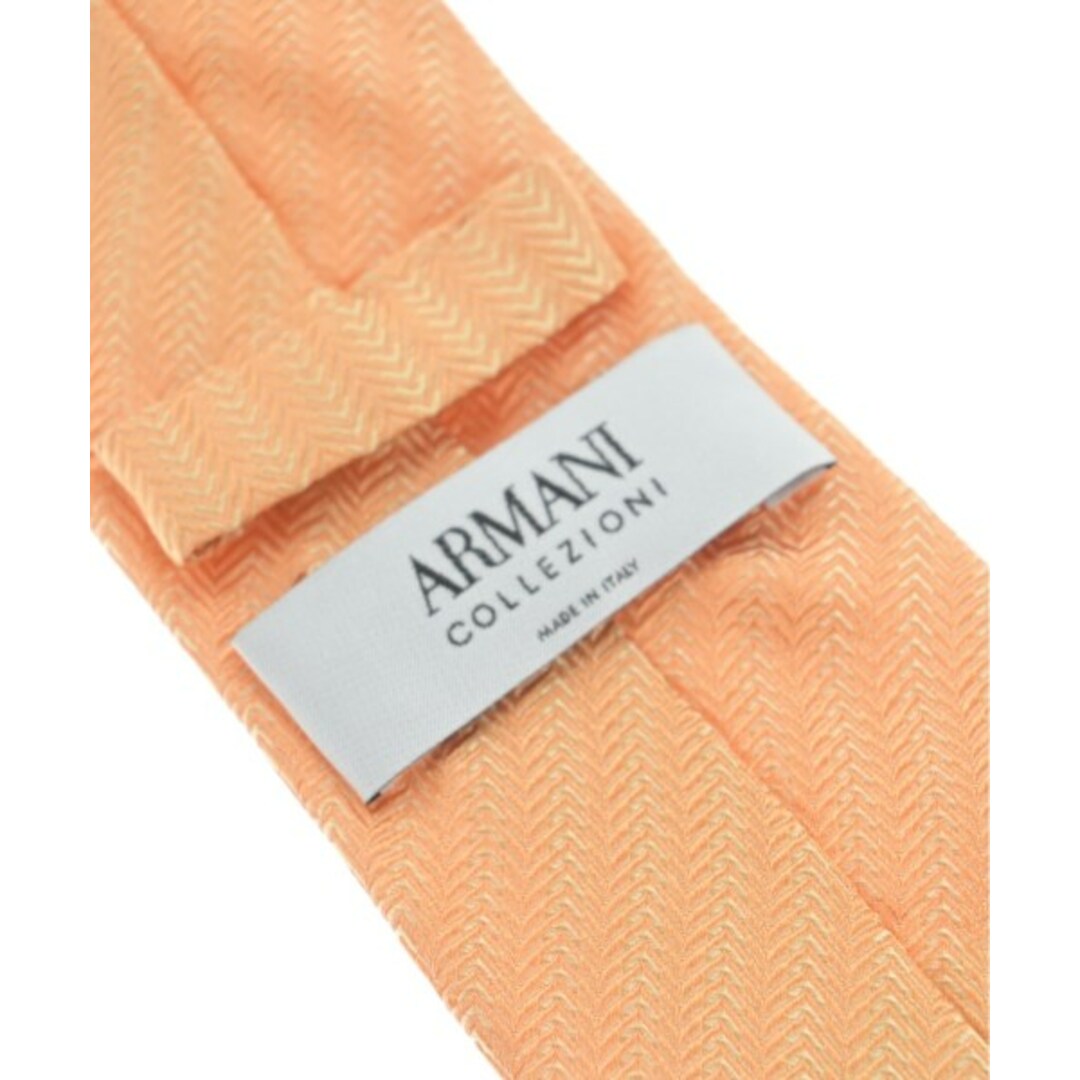 ARMANI COLLEZIONI(アルマーニ コレツィオーニ)のARMANI COLLEZIONI ネクタイ - オレンジ系(レジメンタル) 【古着】【中古】 メンズのファッション小物(ネクタイ)の商品写真