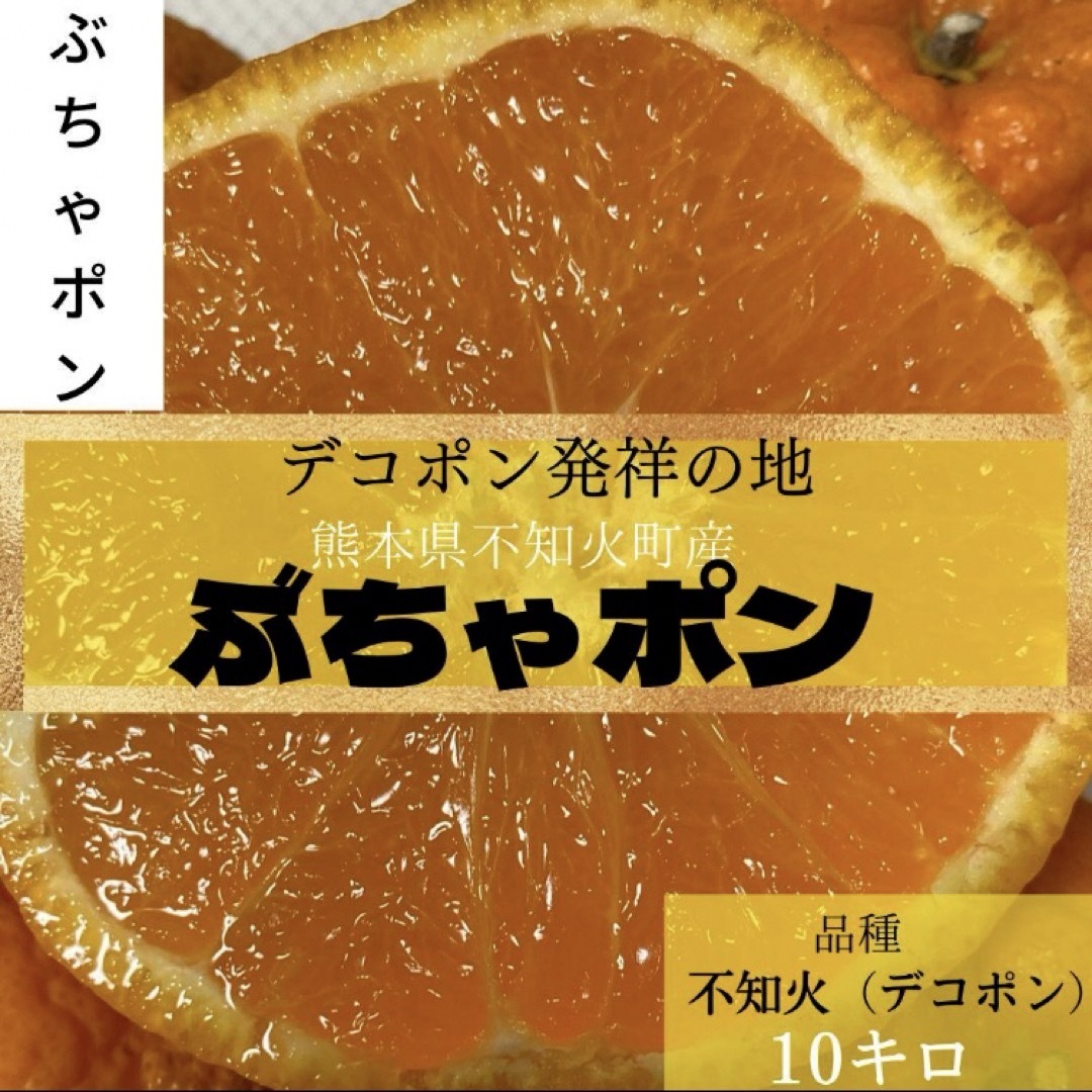 解禁宣言！デコポン発祥の地！熊本　本場の不知火町 『ぶちゃポン』１０Kg みかん 食品/飲料/酒の食品(フルーツ)の商品写真