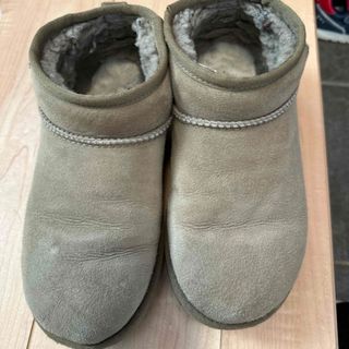 アグ(UGG)のUGG ウルトラショート　ブーツ24 ベージュ　レディース(ブーツ)