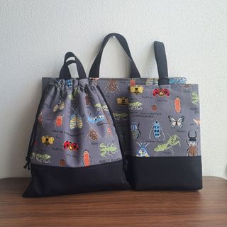 入園入学セット レッスンバッグ 体操着袋 上履き袋 ハンドメイド(バッグ/レッスンバッグ)