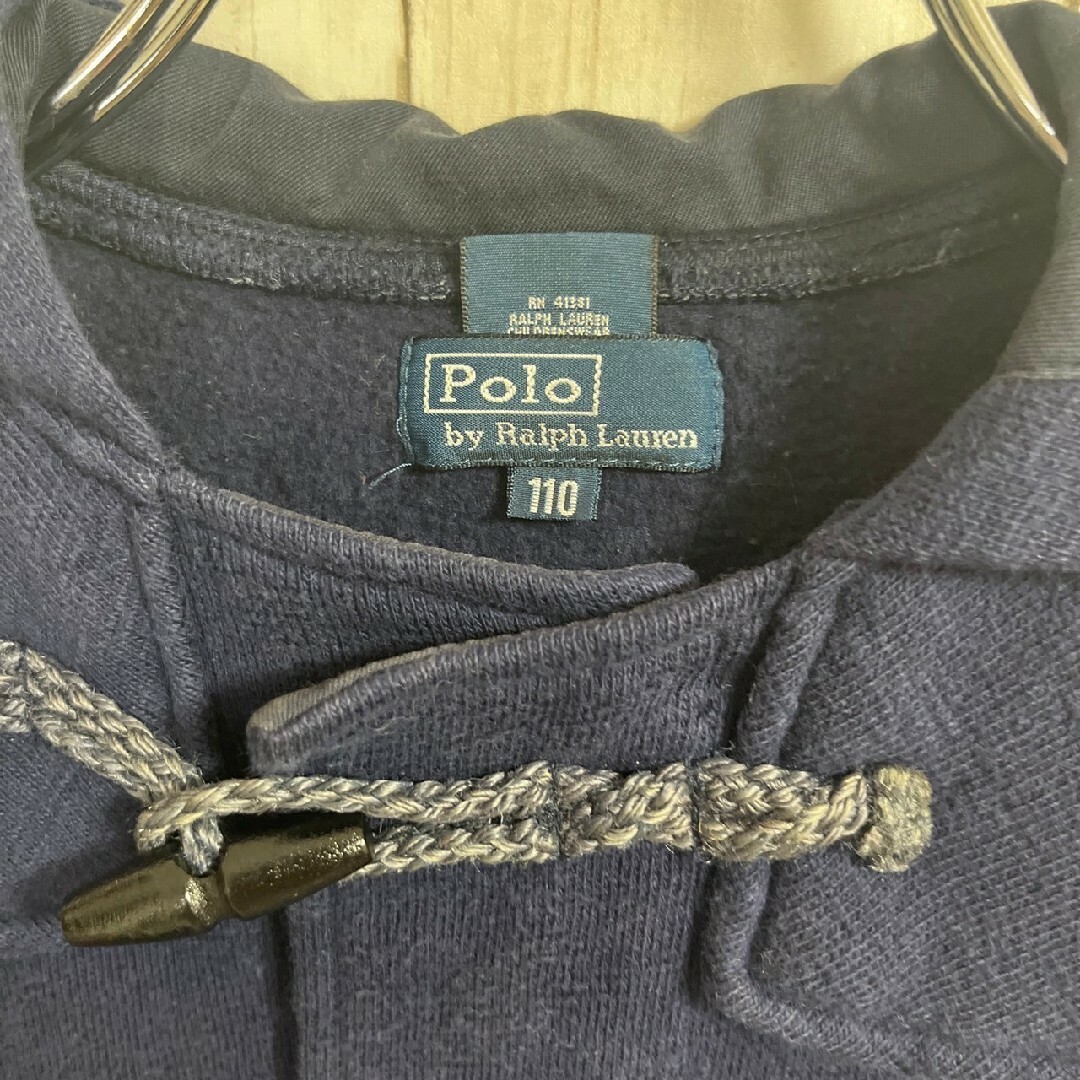 POLO RALPH LAUREN(ポロラルフローレン)のpolo Ralph Lauren 子供　110 ダッフルコート ワッペン　紺 キッズ/ベビー/マタニティのキッズ服女の子用(90cm~)(ジャケット/上着)の商品写真