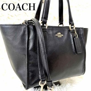 COACH ミニバック 黒 デミポーチ シグネチャー 新品