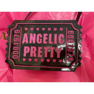 アンジェリックプリティー(Angelic Pretty)のangelic pretty girly sticker ポシェット　黒(ショルダーバッグ)