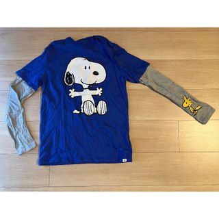 ギャップキッズ(GAP Kids)のGAP キッズ　160cm スヌーピー　ロンT ブルー　snoopy カットソー(Tシャツ/カットソー)