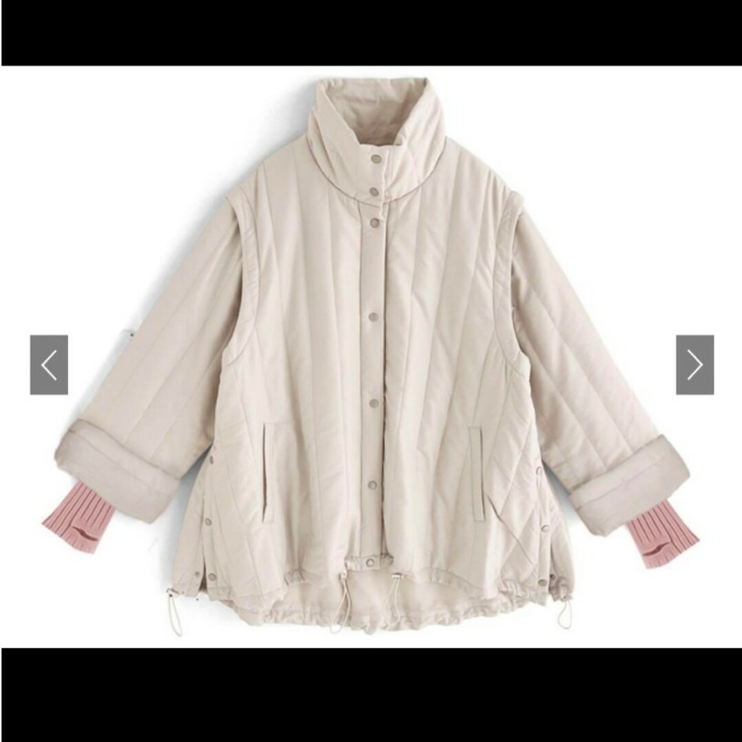 GRL(グレイル)のGRL マルチWayアームウォーマー付き中綿キルティングコート レディースのジャケット/アウター(ダウンジャケット)の商品写真