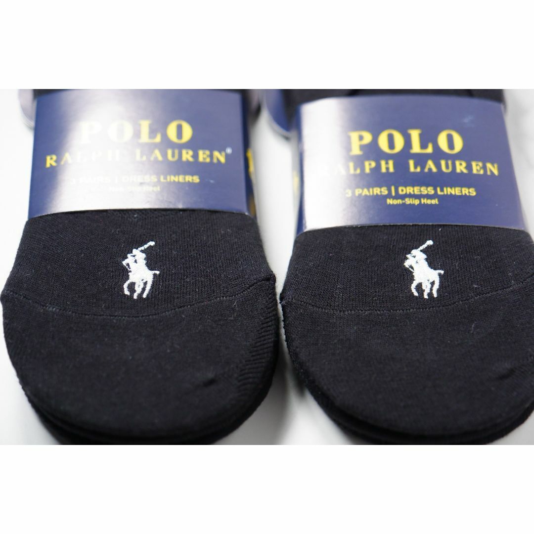 POLO RALPH LAUREN(ポロラルフローレン)のPOLOラルフローレン【レディース／3足×2セット】フットカバー合計6足【新品】 レディースのレッグウェア(ソックス)の商品写真