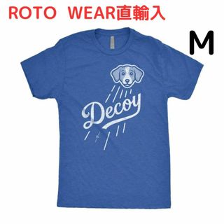 メジャーリーグベースボール(MLB)の大谷翔平【デコイ（デコピン）Ｔシャツ】＊ROTOWEAR＊Mサイズ＊海外正規品(応援グッズ)