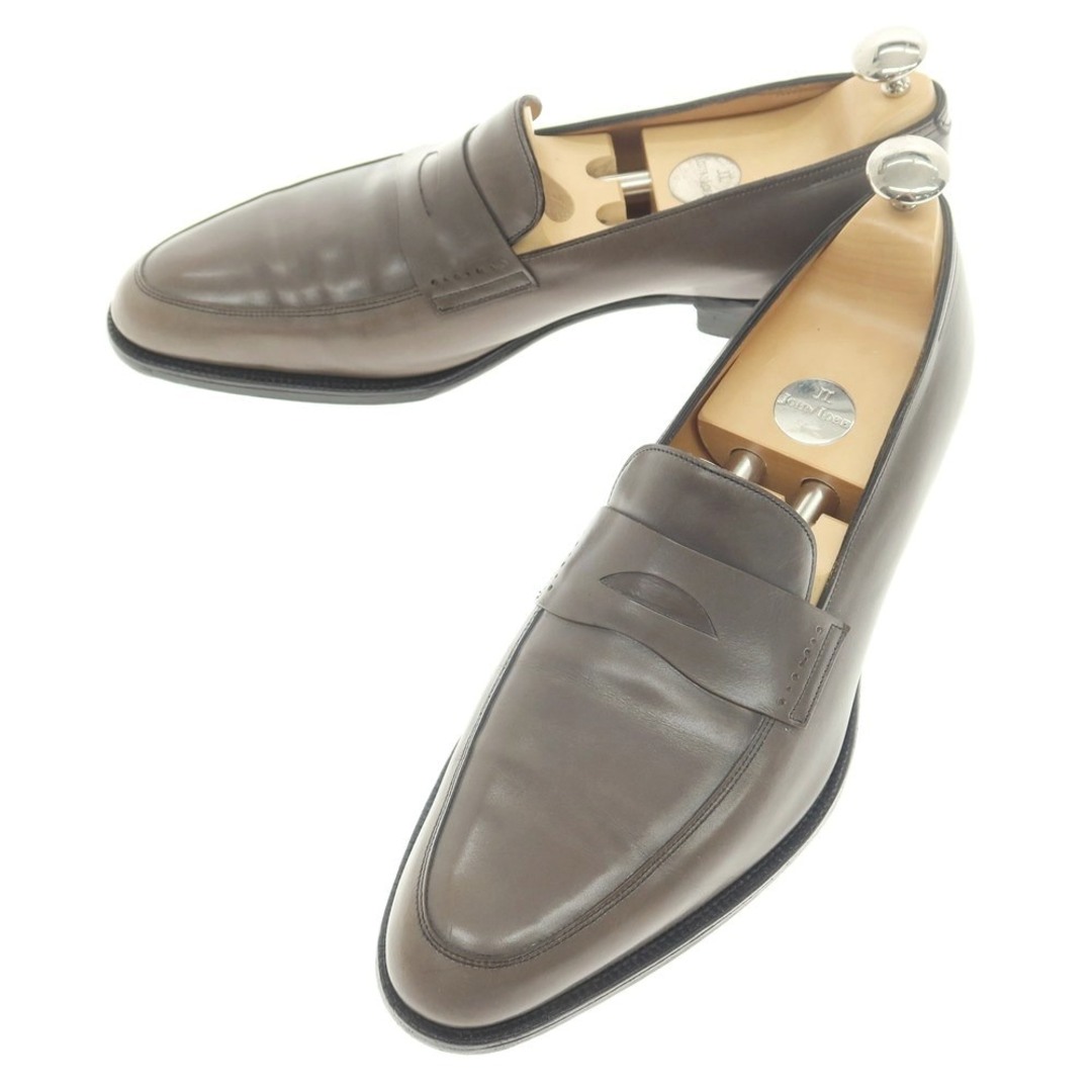 JOHN LOBB(ジョンロブ)の【中古】ジョンロブ John Lobb CHELTENHAM コインローファー カーキグレー【サイズ7 E】【メンズ】 メンズの靴/シューズ(ドレス/ビジネス)の商品写真