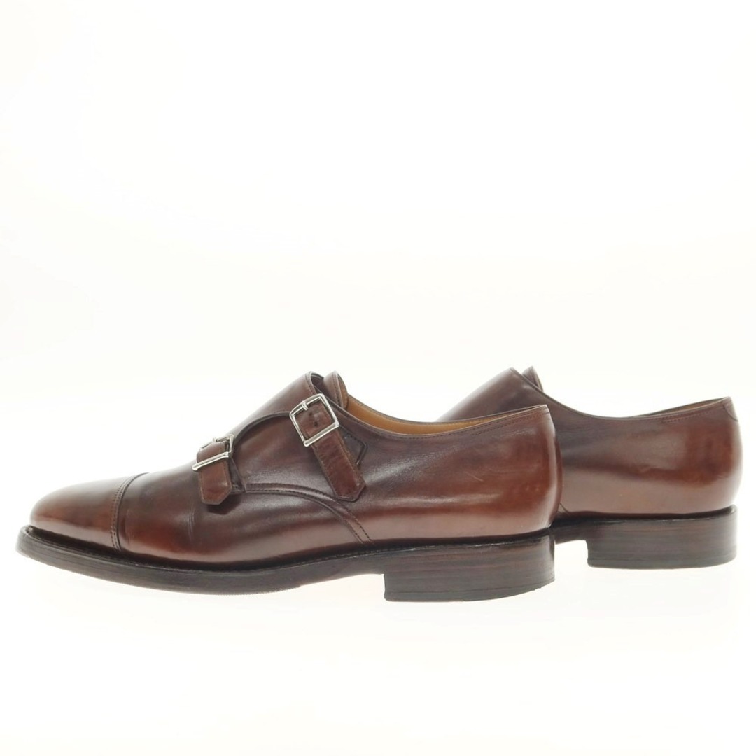 JOHN LOBB(ジョンロブ)の【中古】ジョンロブ John Lobb WILLIAM ミュージアムカーフ ダブルモンク ドレスシューズ ブラウン【サイズ7 E】【メンズ】 メンズの靴/シューズ(ドレス/ビジネス)の商品写真