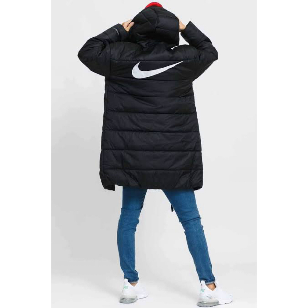 NIKE(ナイキ)のM 新品 NIKE ナイキ 中綿コート ロングコート ベンチコート 黒 SYN レディースのジャケット/アウター(ダウンコート)の商品写真