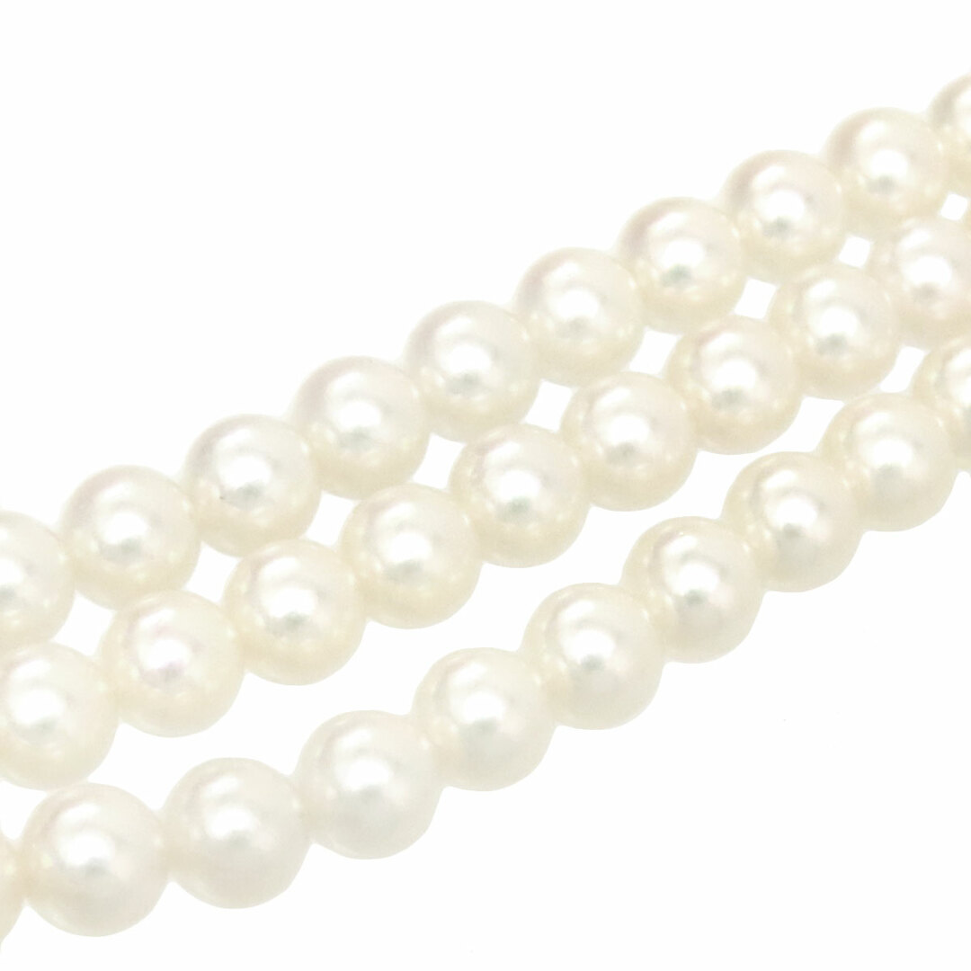 MIKIMOTO(ミキモト)のミキモト アコヤ パール 3連 ブレスレット #16 K14 (K14YG) レディース MIKIMOTO 【中古】 【ジュエリー】 レディースのアクセサリー(ブレスレット/バングル)の商品写真