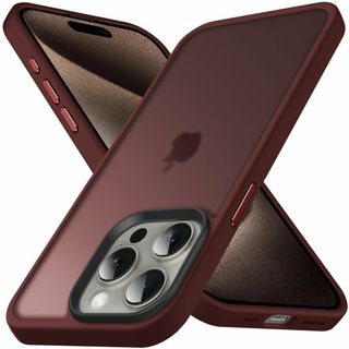 【色: ワインレッド】Anqrp iPhone 15 Pro Max 用 ケース(その他)