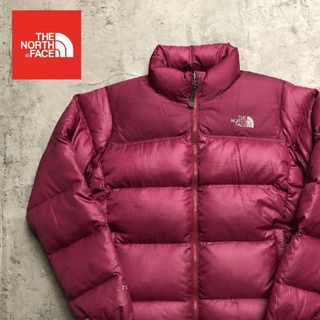 ザノースフェイス(THE NORTH FACE)のザノースフェイス　ダウンジャケット　ピンク　レディースL　700フィル　ヌプシ(ダウンジャケット)