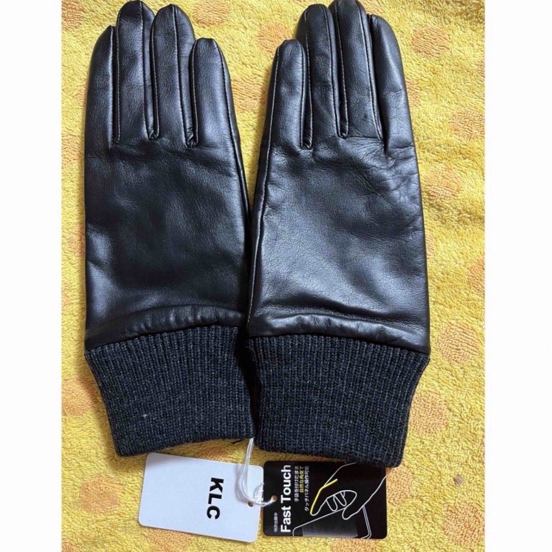 KLC  高品質羊皮革手袋　スマホ対応　黒 レディースのファッション小物(手袋)の商品写真