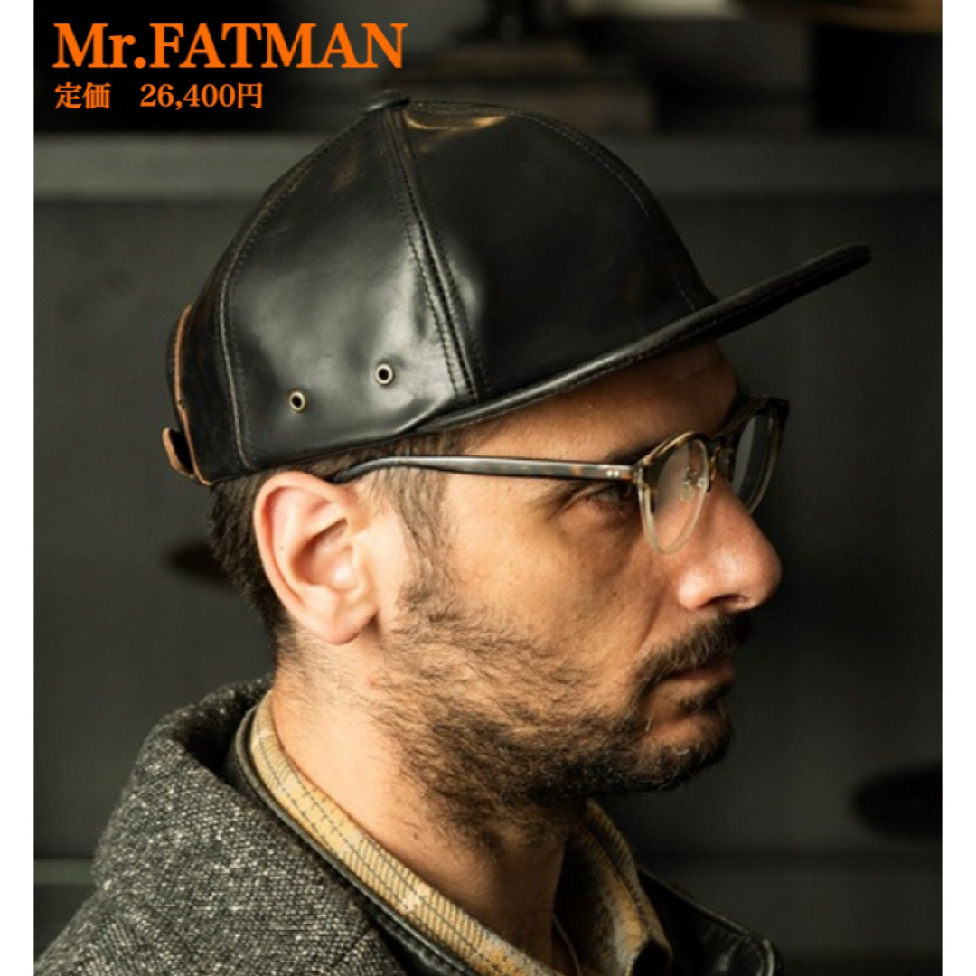 りんろんの帽子️商品説明サイズ新品【Mr.FATMAN】 ミスターファットマン　クラリオンキングレザーキャップ