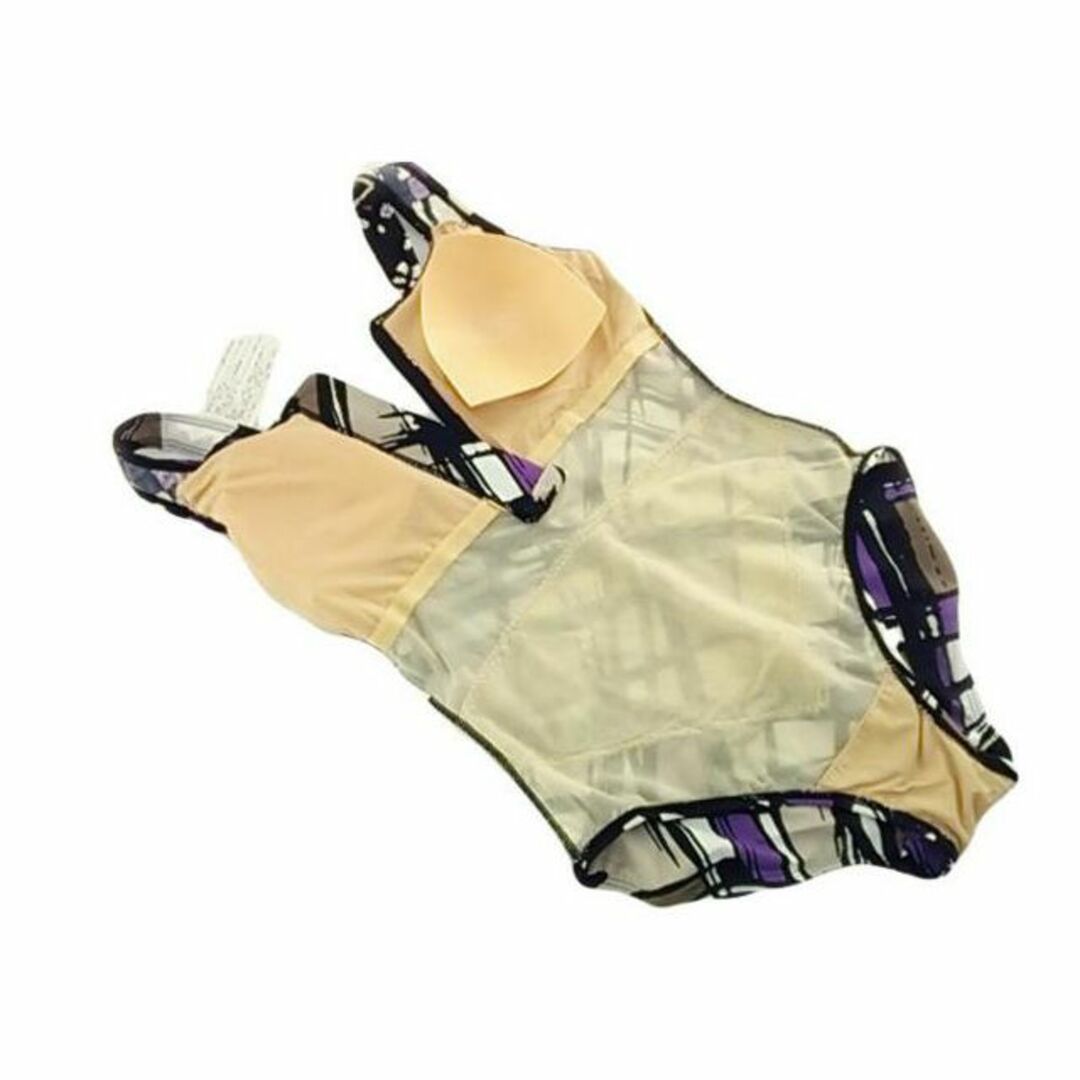 スポーツ水着 ワンピースタイプ L 補正パワーネット フロントジップ C86 レディースの水着/浴衣(水着)の商品写真